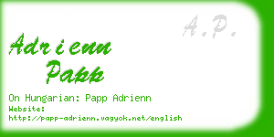 adrienn papp business card